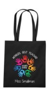 Picture of Personalised Best Teacher Bag Thank you gift end of term school leaving present