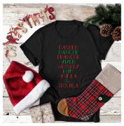 Picture of Funny Christmas Reindeer Dasher Dancer Prancer Vodka Whiskey Tequila Tee Ladies Mens Humorous