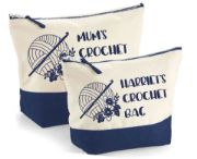 Picture of Personalised Crochet Hook Needle Hobby Zip Bag