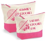 Picture of Personalised Crochet Hook Needle Hobby Zip Bag