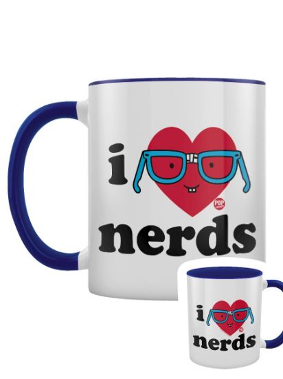 Picture of I Love Nerds Blue Inner 2-Tone Mug