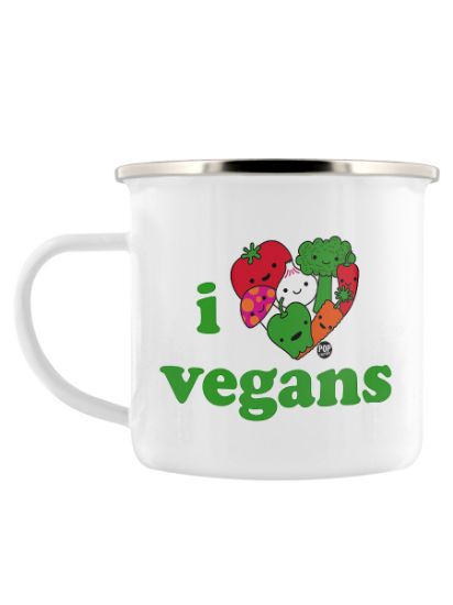 Picture of I Love Vegans Enamel Mug