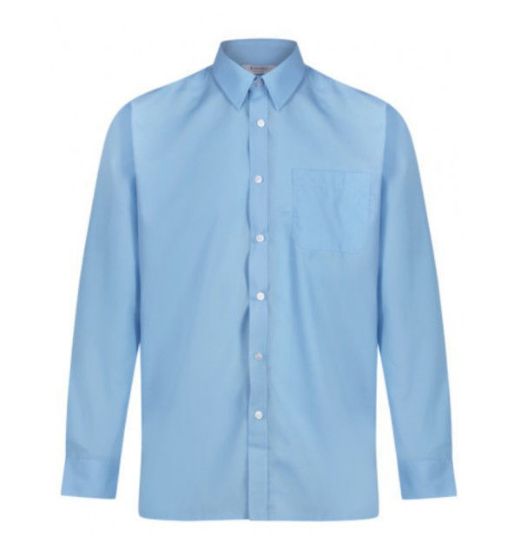 Picture of Trutex Twin Pack Of Easycare Blue Shirts