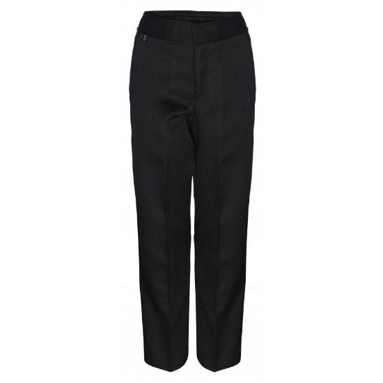 Picture of Boys Black Slim Fit Trousers