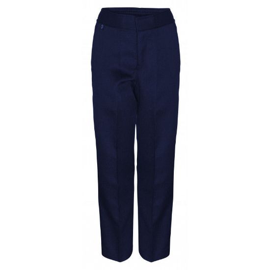 Picture of Boys Navy Slim Fit Trousers